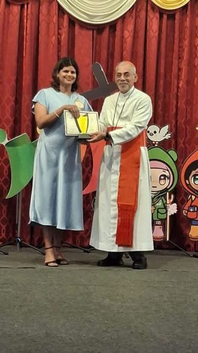 Felicitation of Religion Teacher