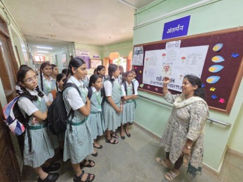 Students visited the Shenoi Goembab School of languages and literature at Goa University